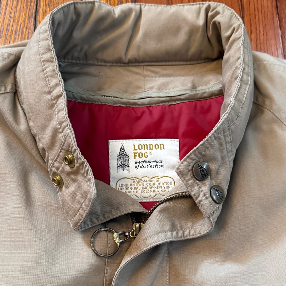 80โs London Fog Vintage Jacket w/ Removable Liner - Picture 4 of 16